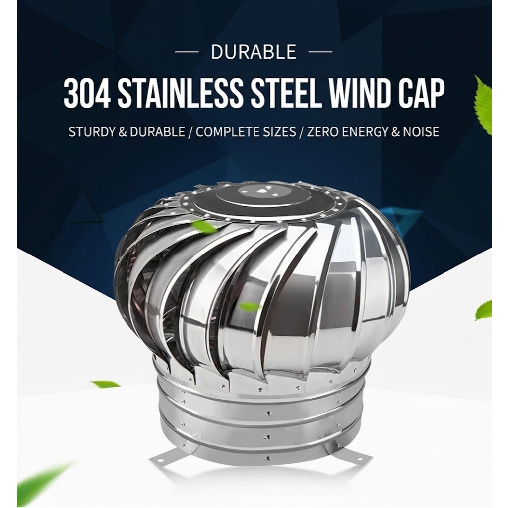 24" Turbine Ventilator SUS 304 Roof Ventilation Wind Turbine Ready Stock - Image 7