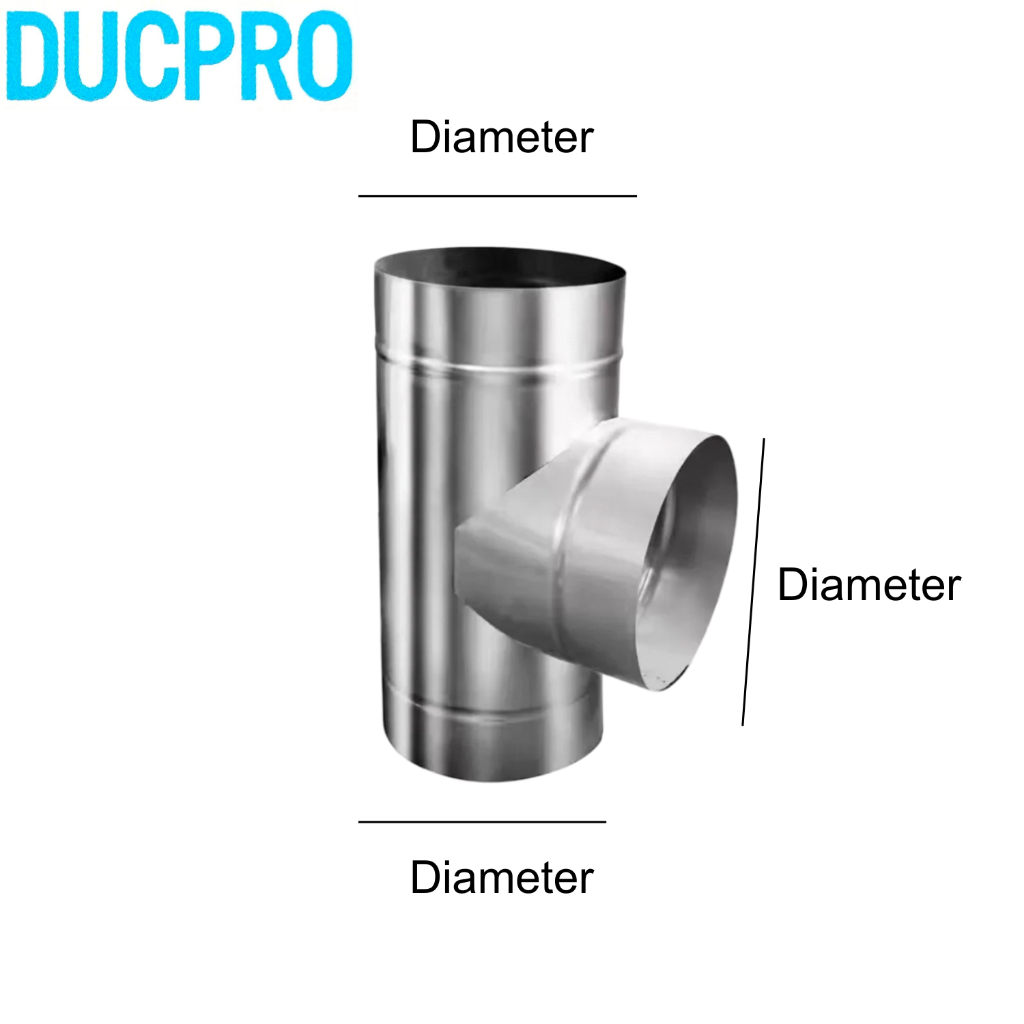 Round Duct Equal Tee - Image 2